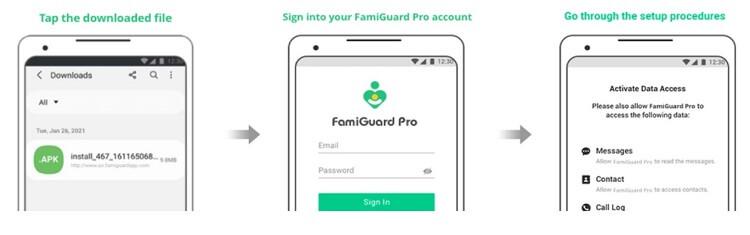 download famiguard pro on your phone