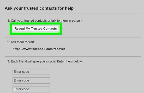 facebook trusted contact