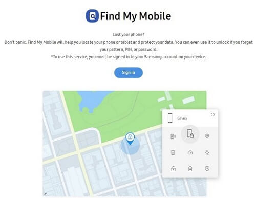 using find my mobile to track samsung phone