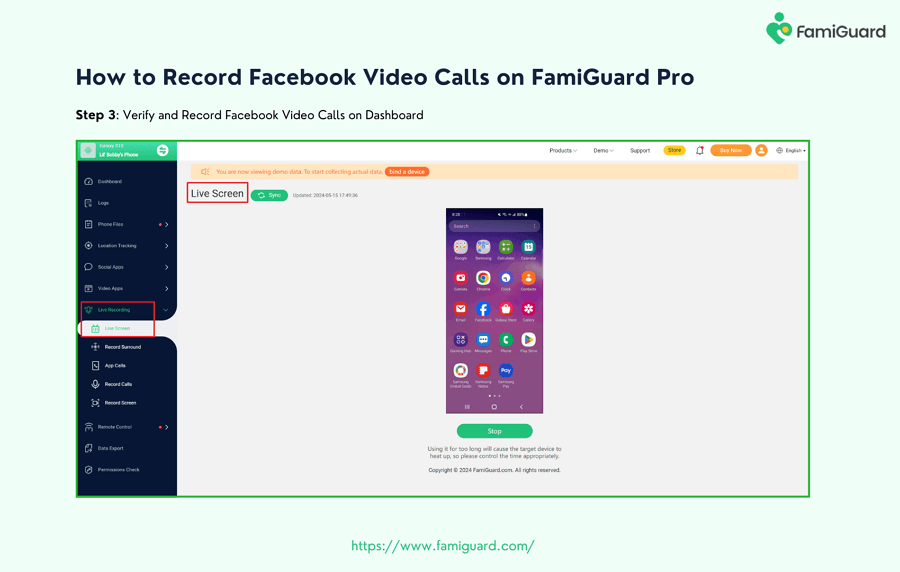 How to Record Facebook Video Calls on FamiGuad Pro