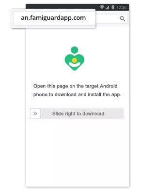 sign up on famiguard pro for android