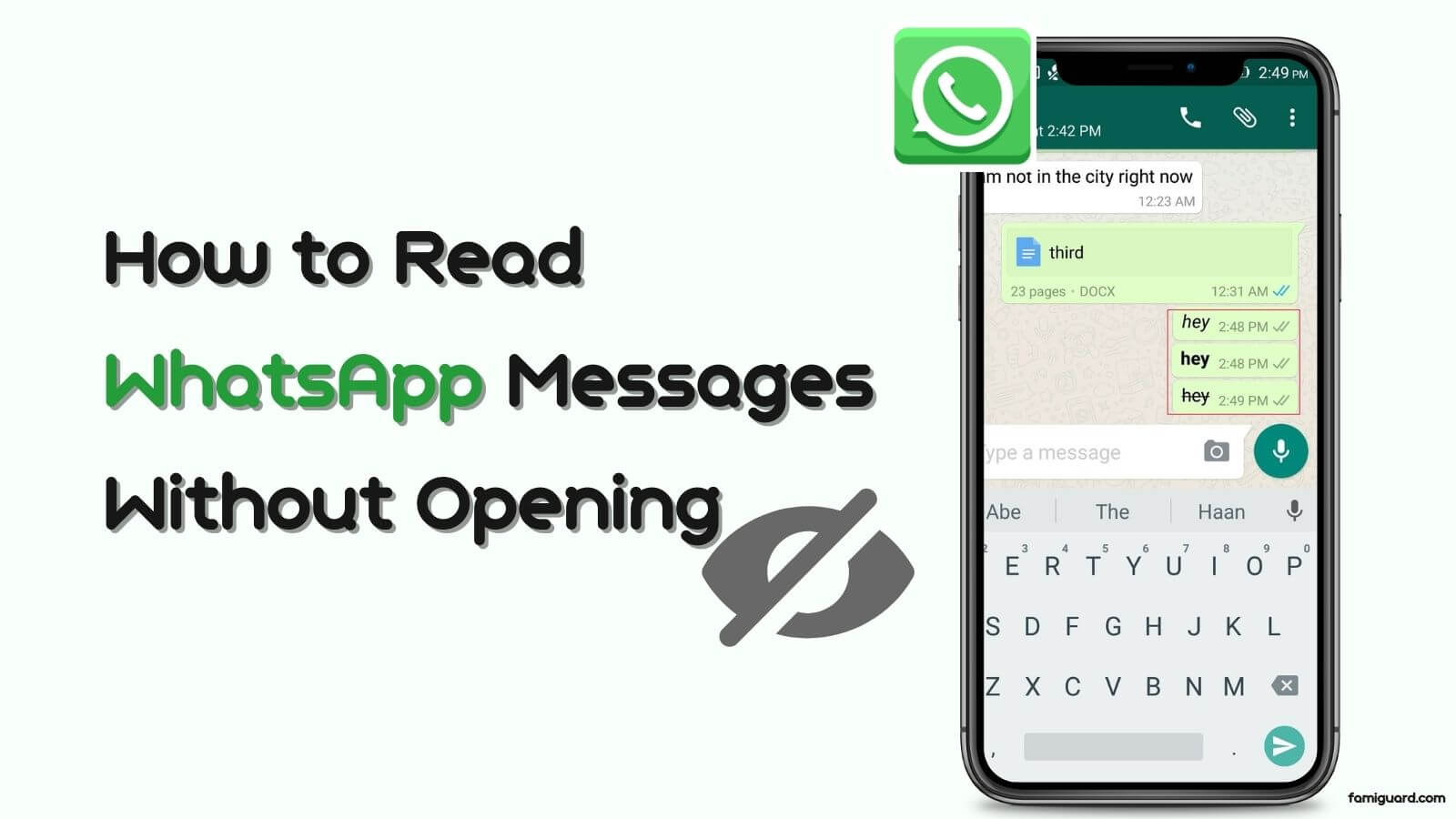 How to Read WhatsApp Messages without Opening