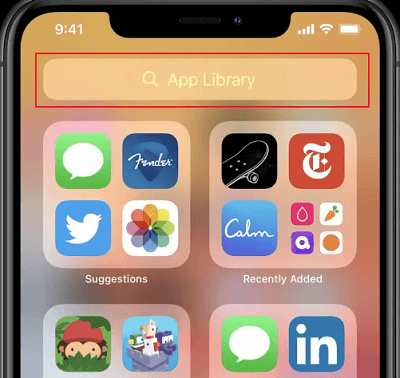 iphone app library