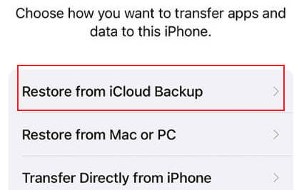 iphone data restore from icloud