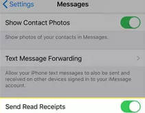 iphone message read receipts