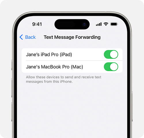 auto-forward messages on iphone