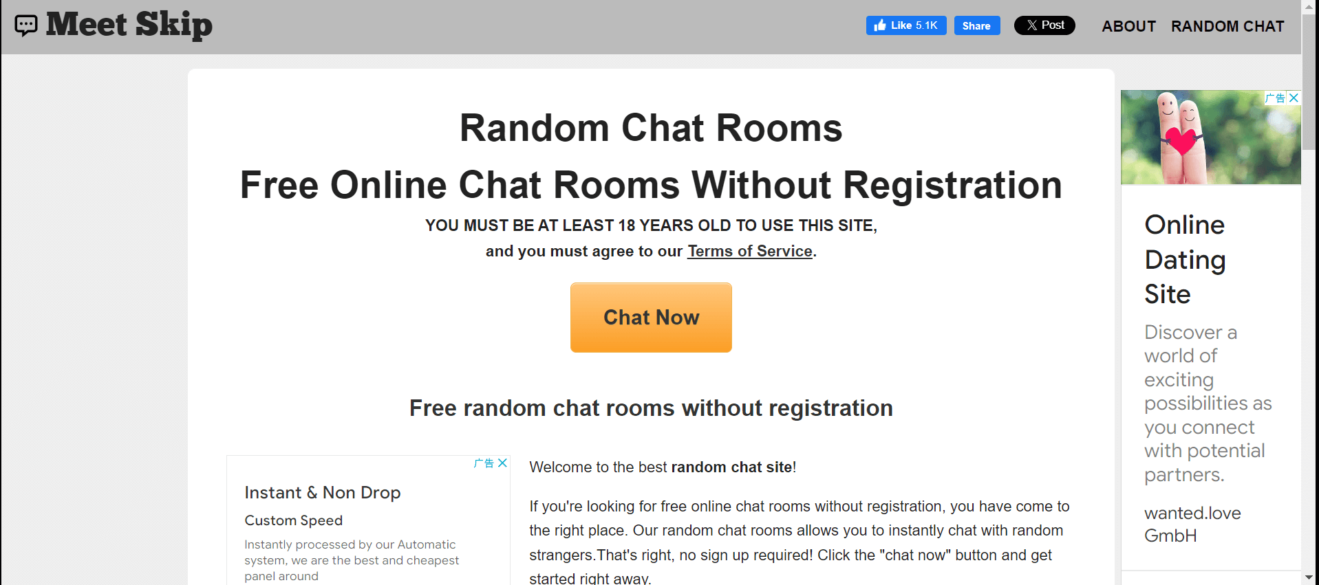 Meet Skip Anonymous Chat Rooms