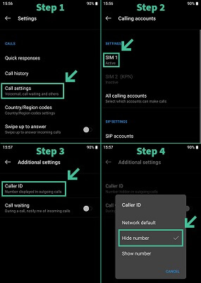 phone settings android