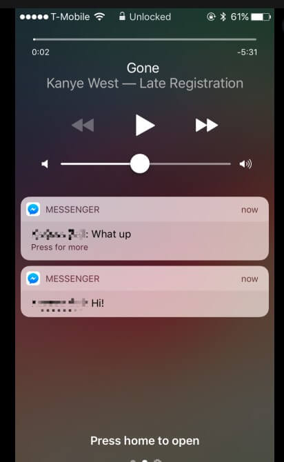 read messages notifications
