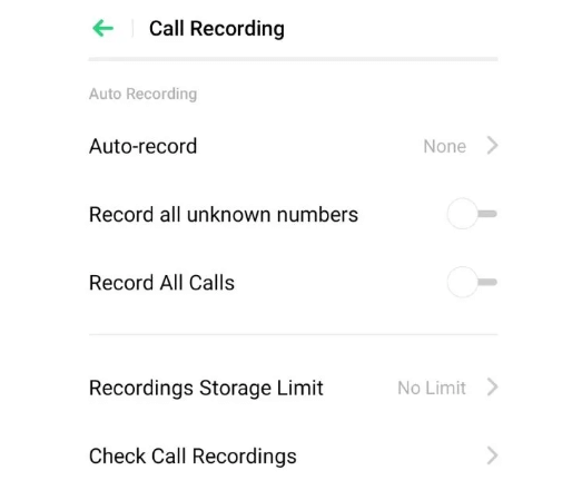record a phone call on oppo phone