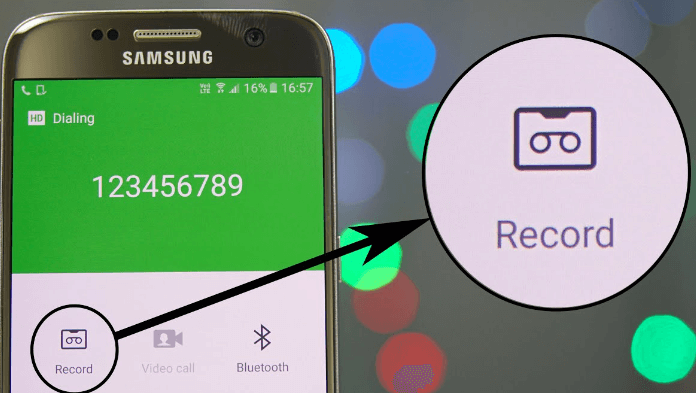 record a phone call on samsung phone
