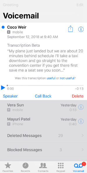 record incoming call with voicemail inbox