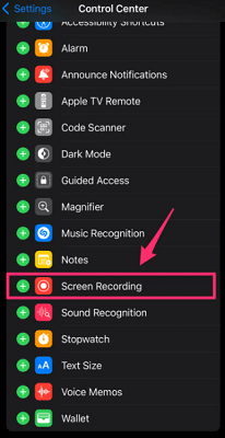 screen recording on iphone