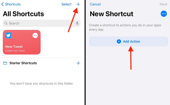 screenshot on iphone with shortcut