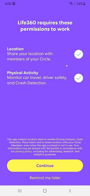 create circle on life360