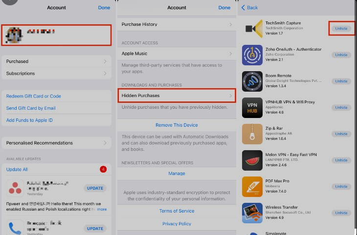 see hidden apps on iphone with app store