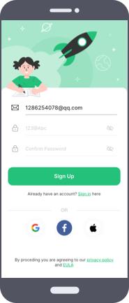 create famiguard account and login