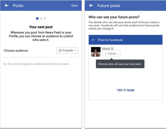 future post settings on facebook