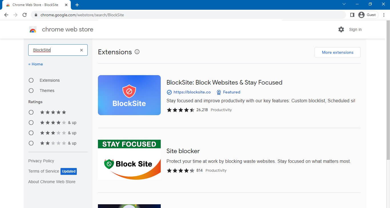 block facebook on chrome