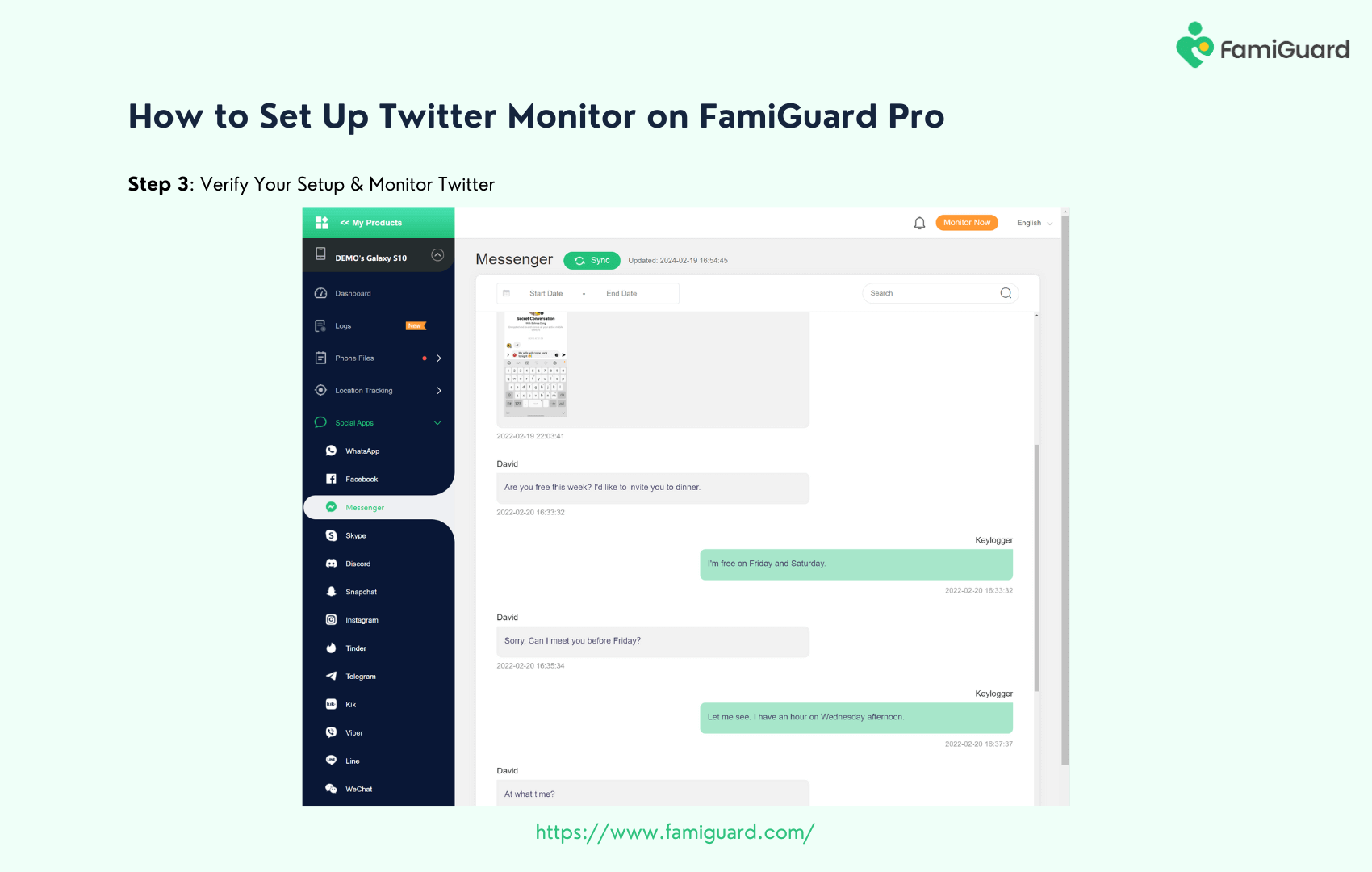 How to Setup Twitter
    Monitor on FamiGuard Pro