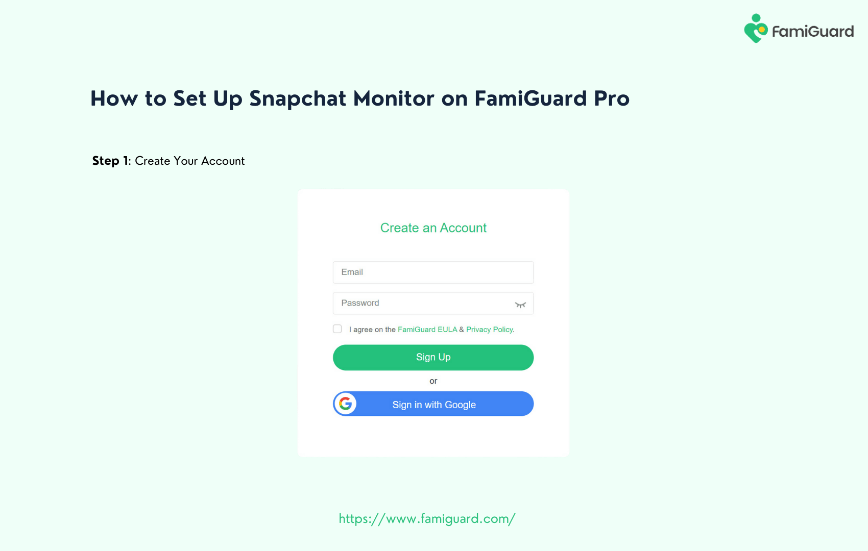 How to Sign Up FamiGuard
	Pro Account