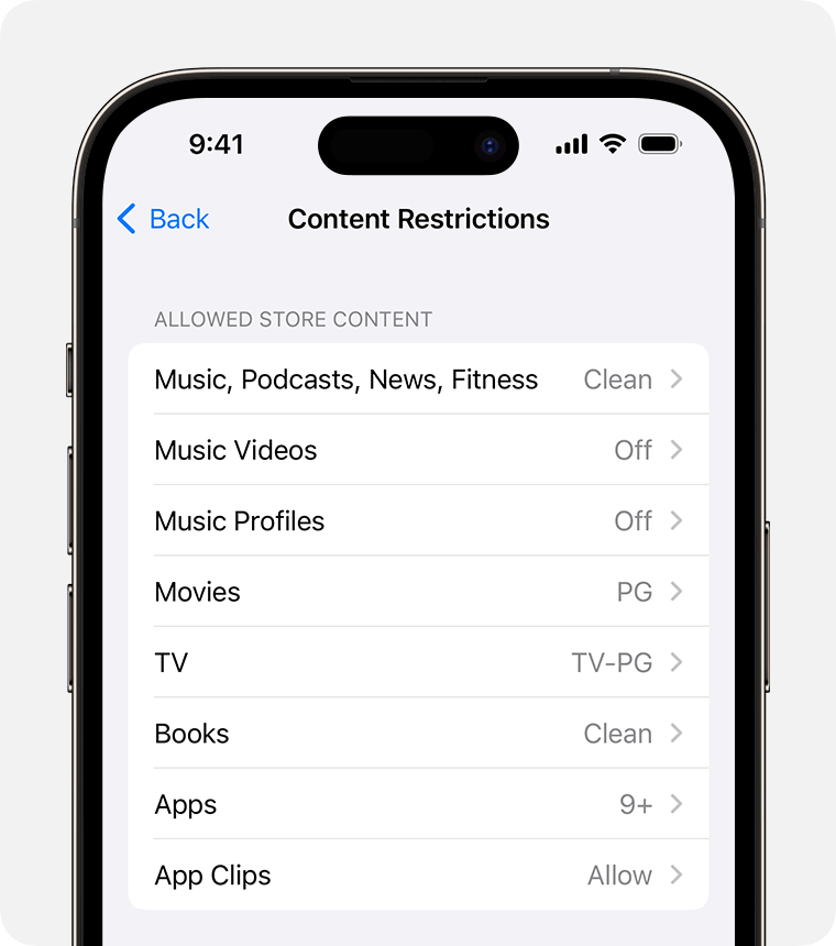 ios content restrictions