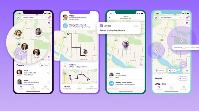using life360 to monitor kid's iphone