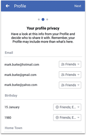 profile privacy