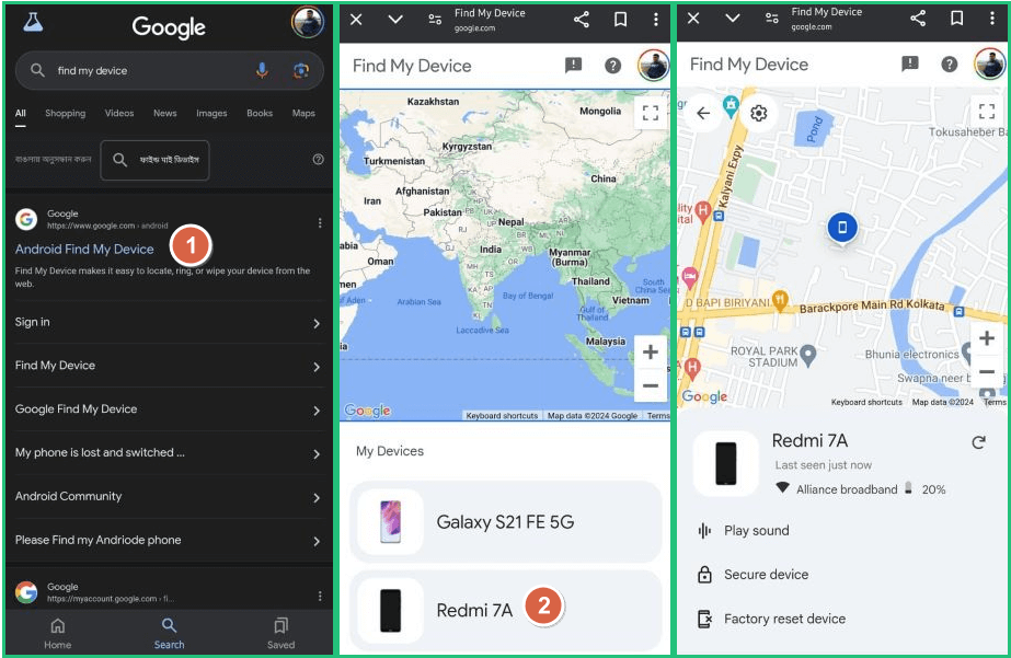 use find my to track sim card free on android