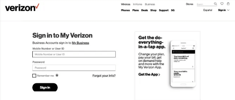 verizon app