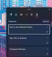 access clipboard on windows