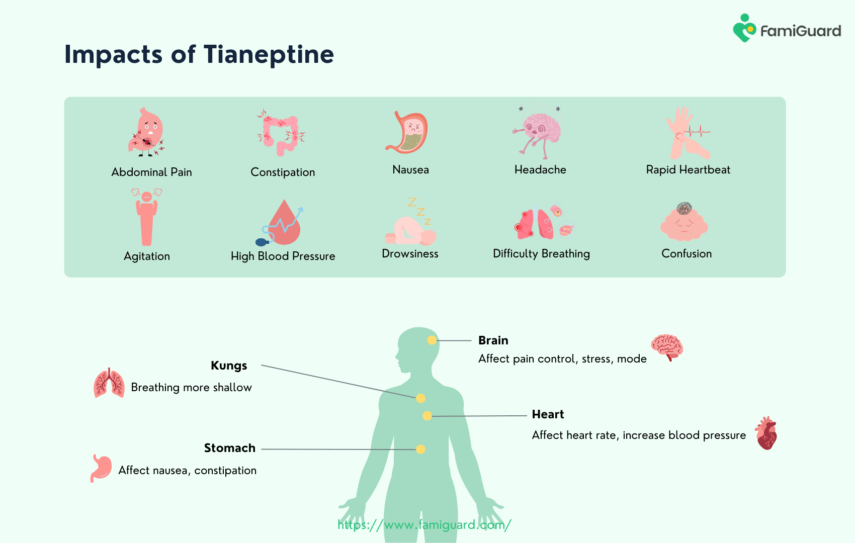 Impacts of Tianeptine