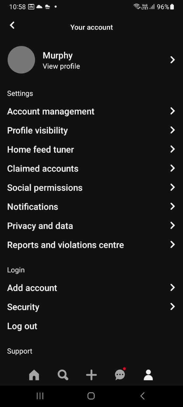 tap
    privacy and data and adjust privacy and content filters