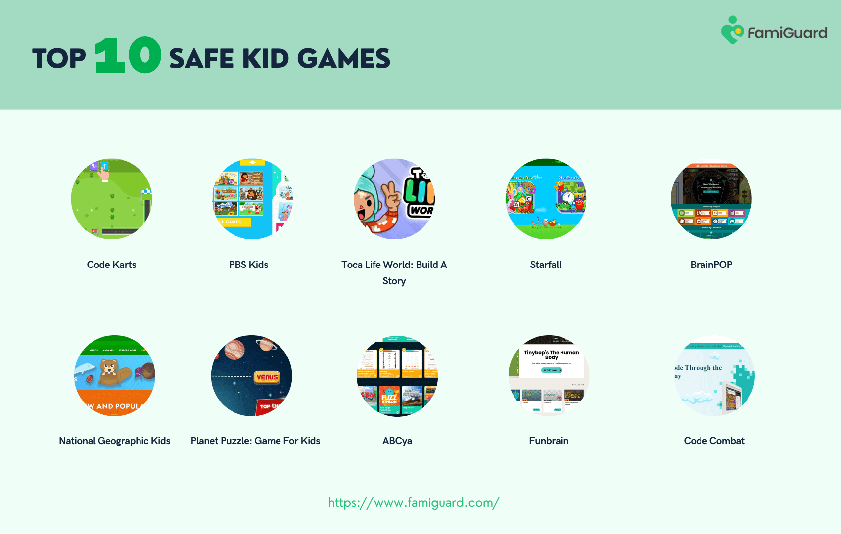 Top 10 Safe Kid Games