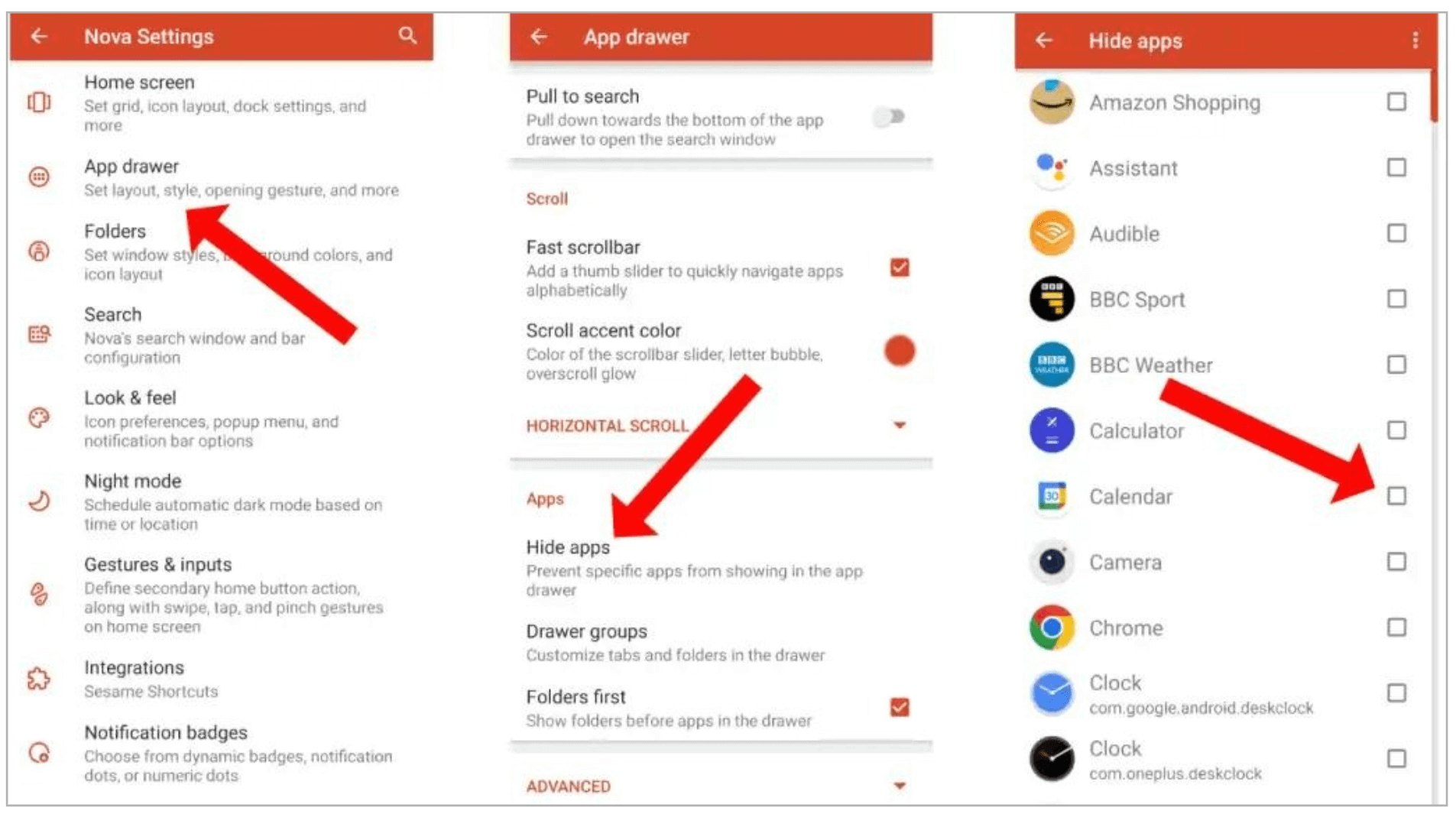 Use Nova Launcher to Hide Apps