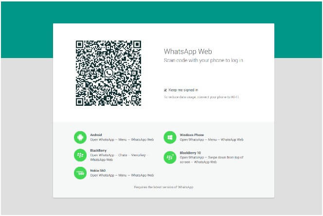 whatsapp web version