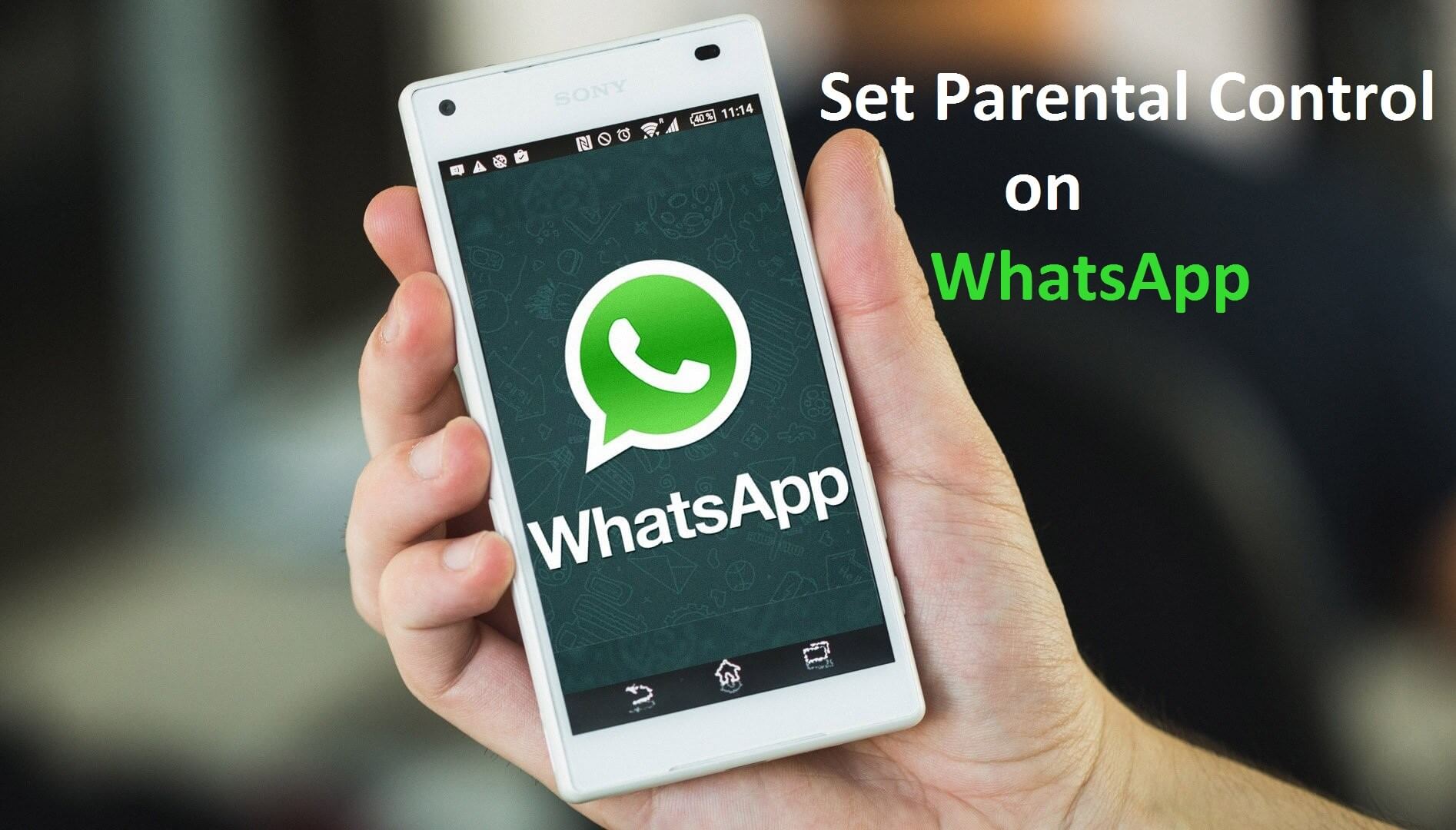 set parental control on whatsapp
