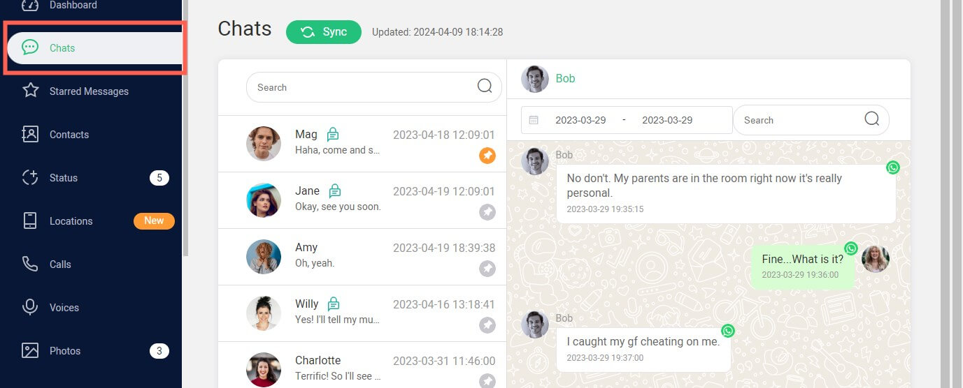 spy on girlfriend whatsapp with third-party tool