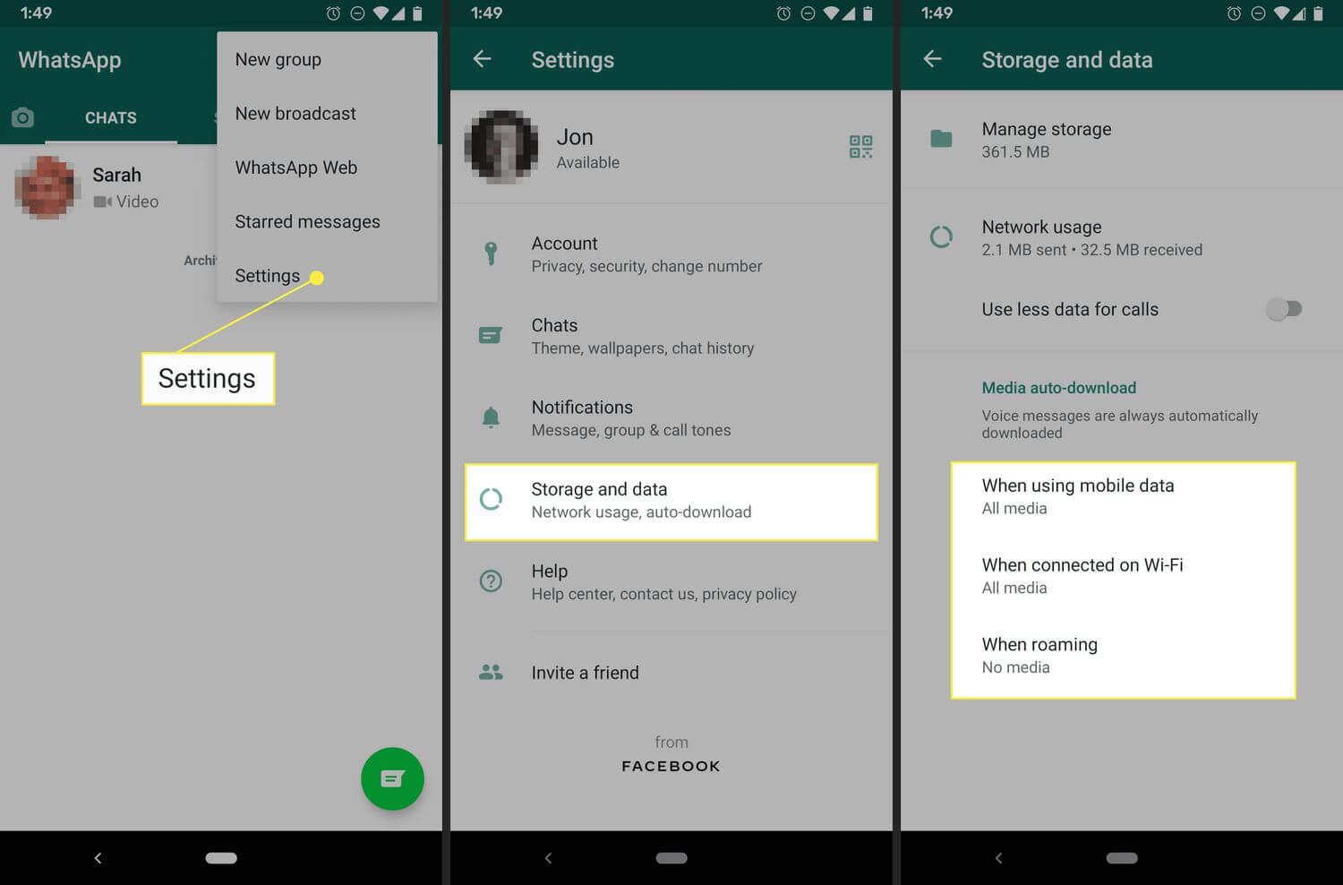 step 2 download whatsapp videos on android