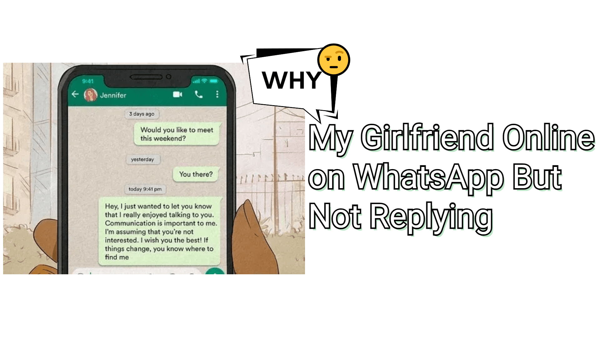 girlfriend online on whatsapp but not replying
