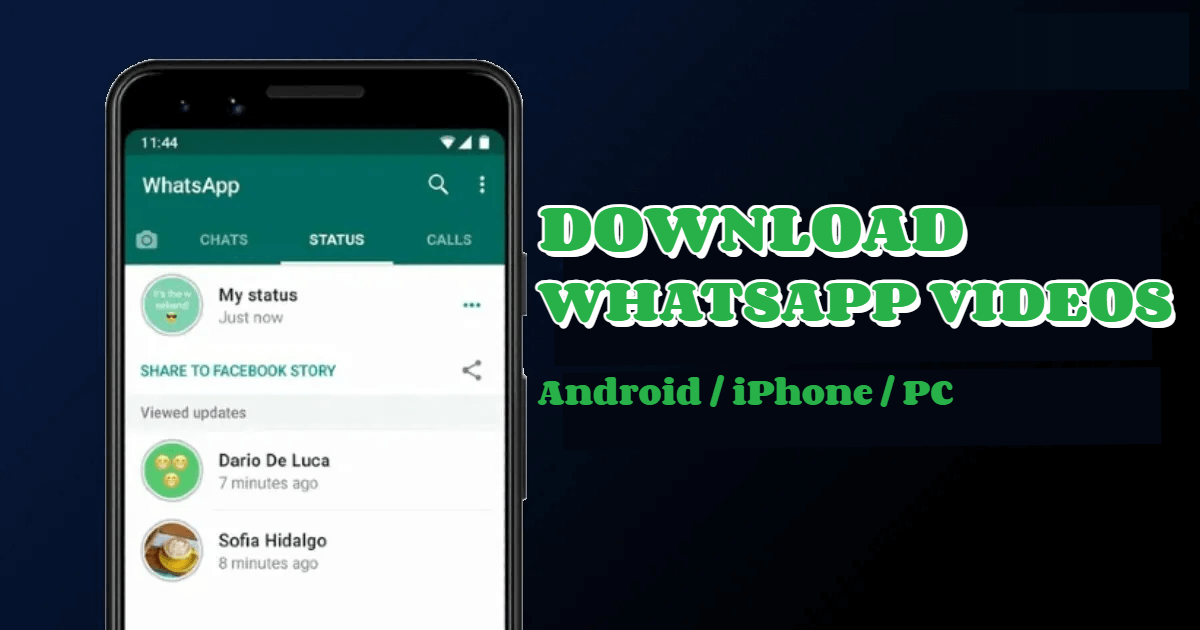 how to download whatsapp videos