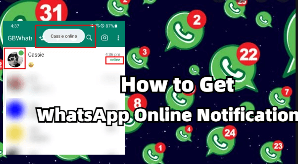 how to get whatsapp online notification without any app