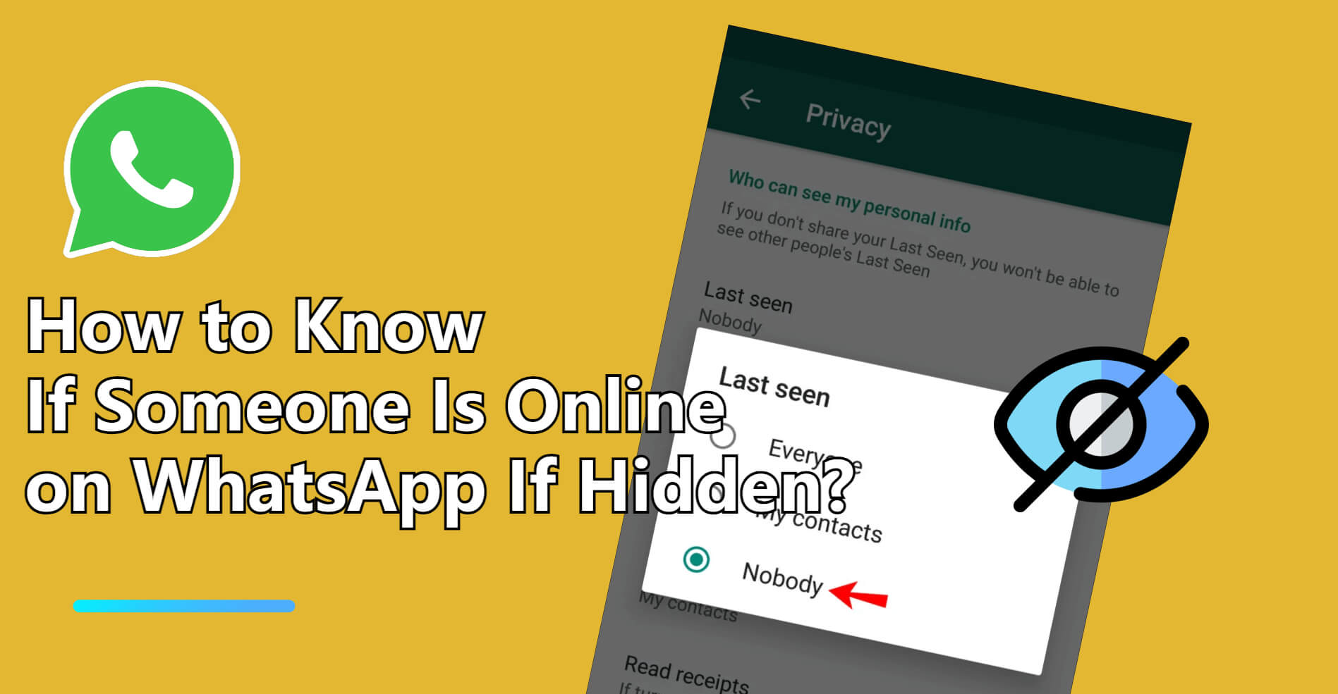 how to know the hidden online status on whatsapp