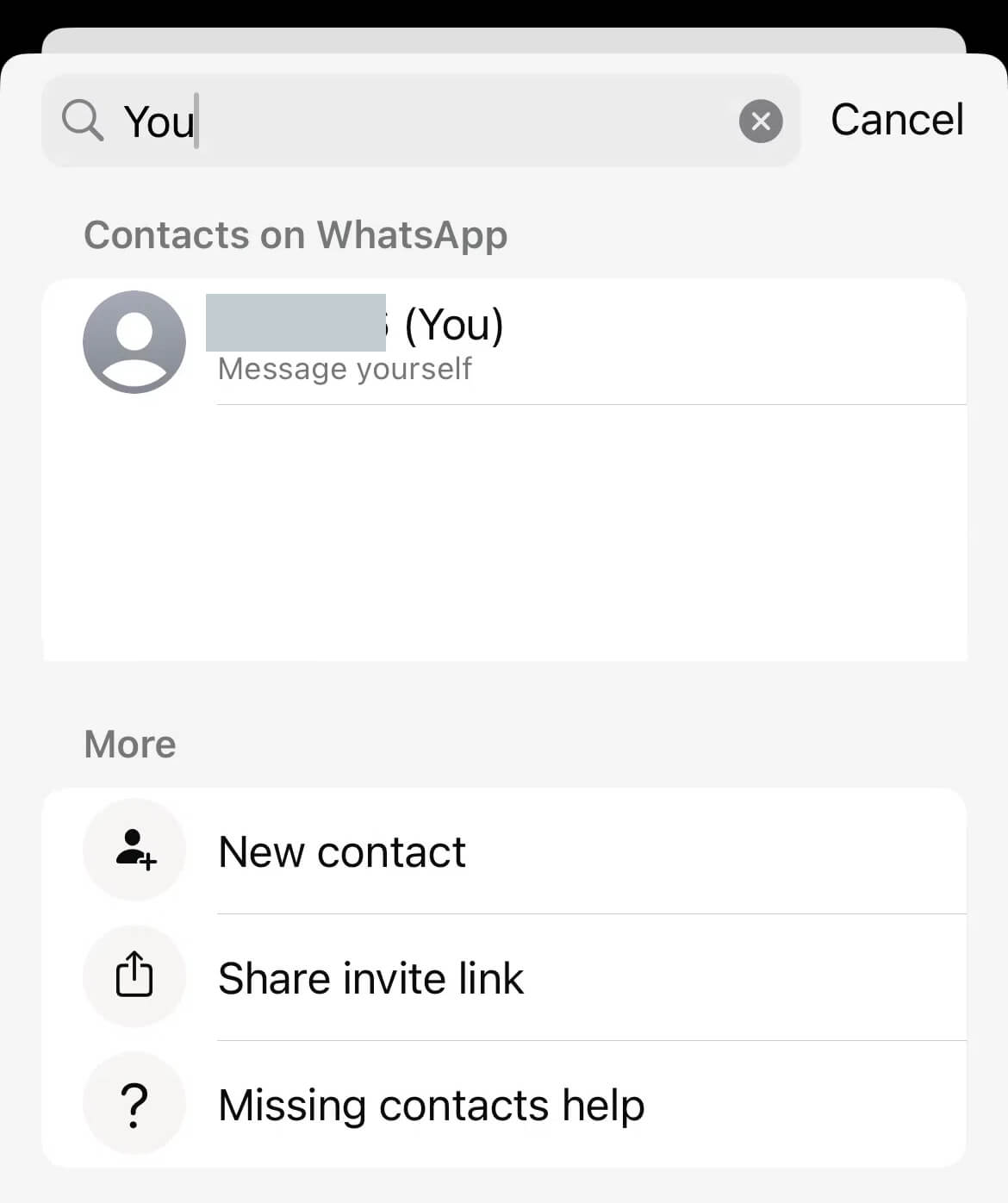 search you on whatsapp