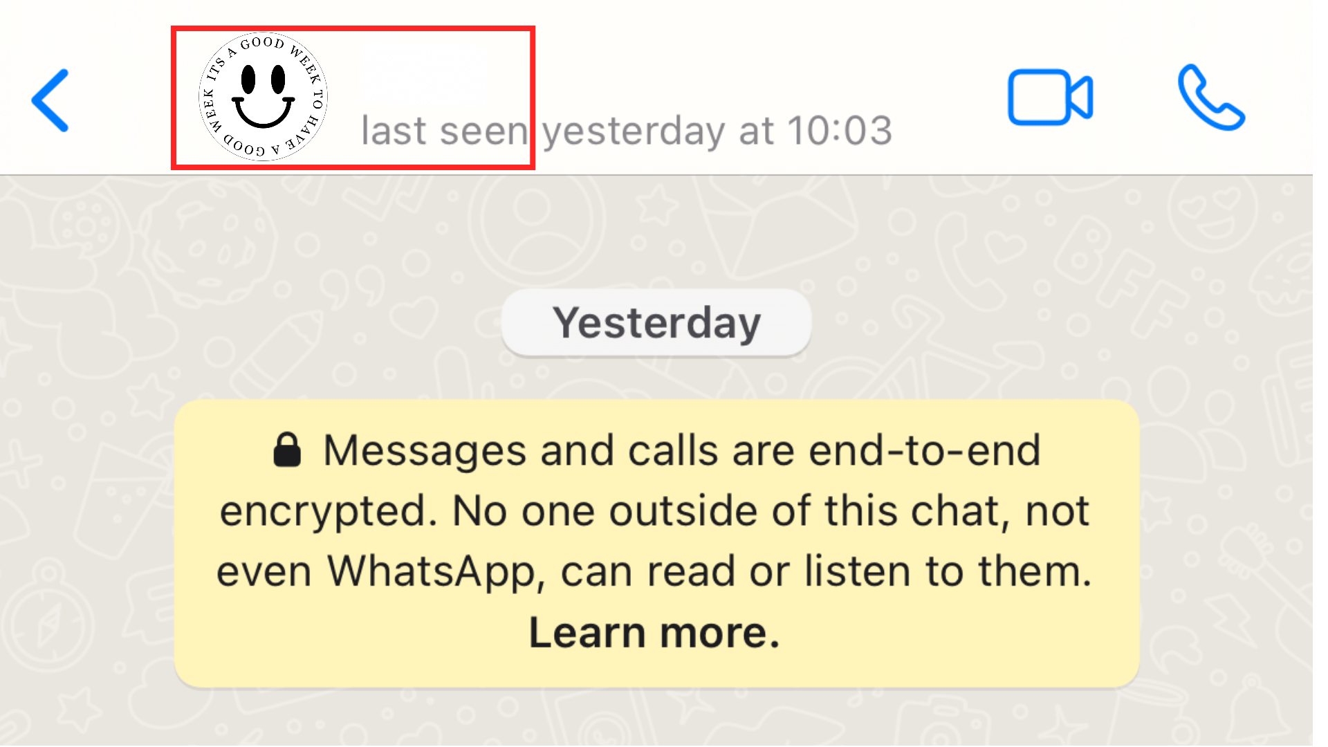 tap profile of contact you want to block on whatsapp
