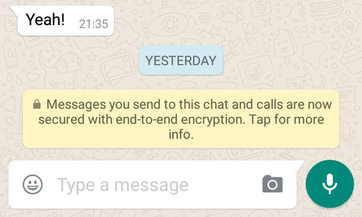 what's encrypted whatsapp message