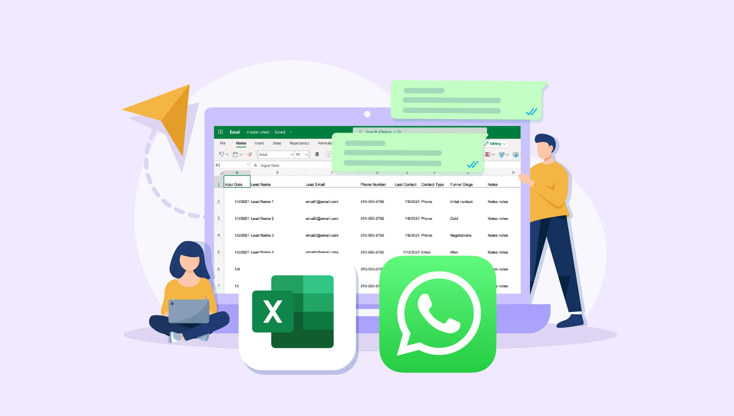 why export whatsapp contacts to excel