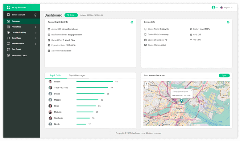 famiguard pro monitoring features