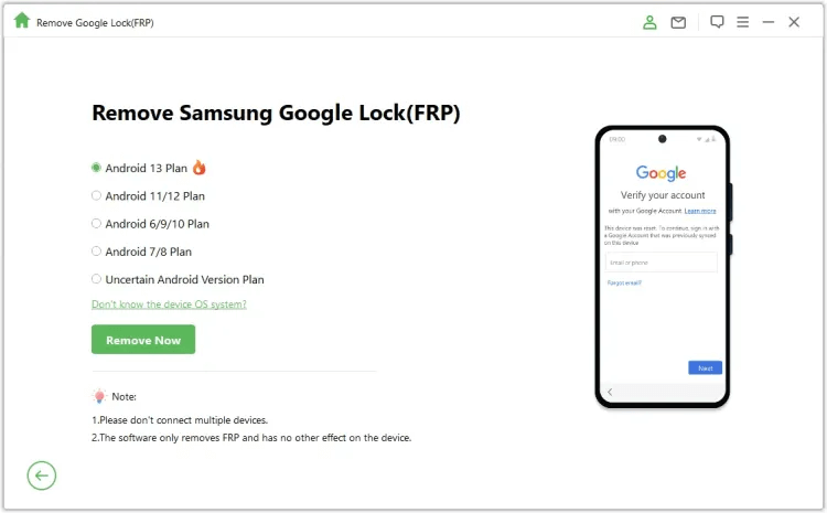 FRP-poisto LockWiper (Android)