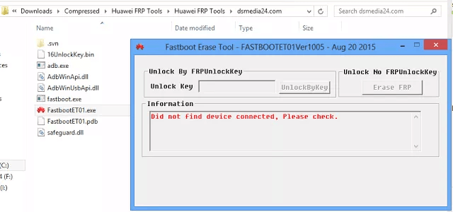 Huawei frp unlock työkalu lataa ohitusohjelmisto fastboot ohjelmisto